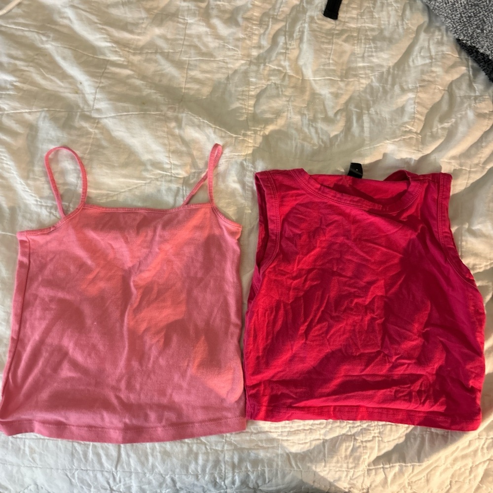 2 Pink Tank Tops